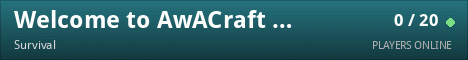 Welcome to AwACraft the Discord to apply