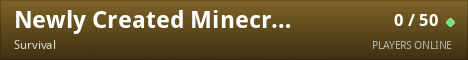 Newly Created Minecraft