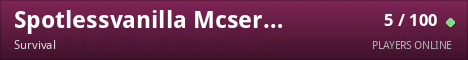 Spotlessvanilla Mcserver