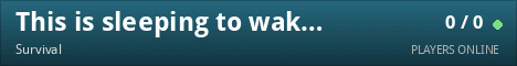 This is sleeping to wake it up