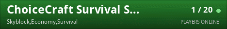 ChoiceCraft Survival SkyBlock Economy