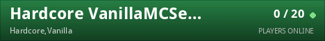 Hardcore VanillaMCServer
