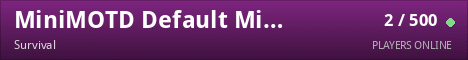 MiniMOTD Default MiniMessage Gradients